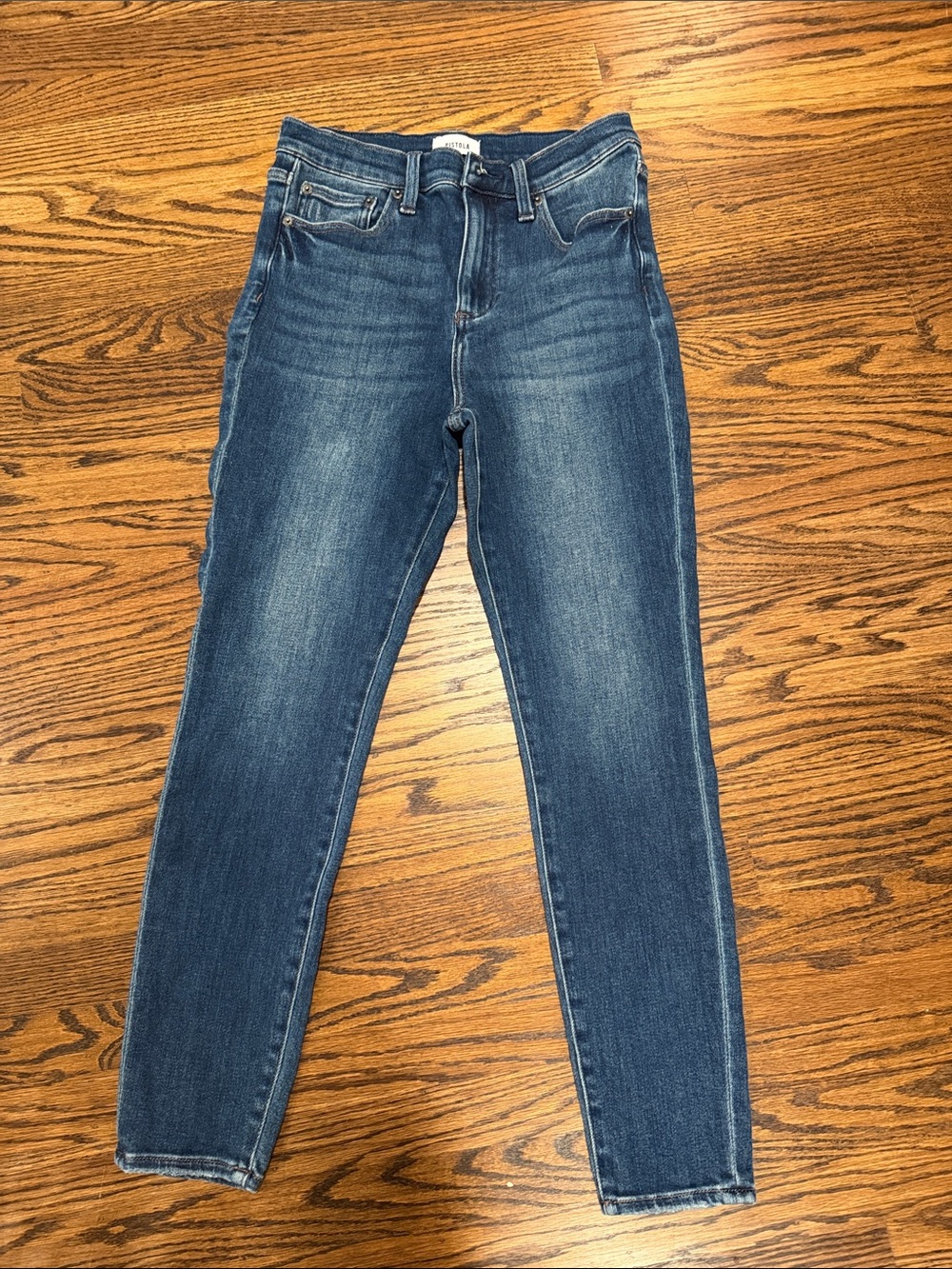 pistola Dark Blue High-Rise Skinny Jeans